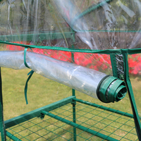 Tente de serre en PVC Portable pour l'extérieur Mini plantes à fleurs chaudes étanche petit cadre maison de plantes en bois pour la culture