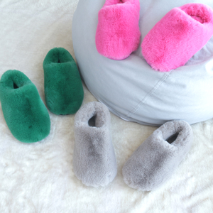 Custom Cozy Winter Warm Indoor Fluffy Fuzzy Rabbit Fur Slip on <strong>Comfy</strong> Soft Womens Luxury House Faux Sheepskin <strong>Slippers</strong> - Product Image 1