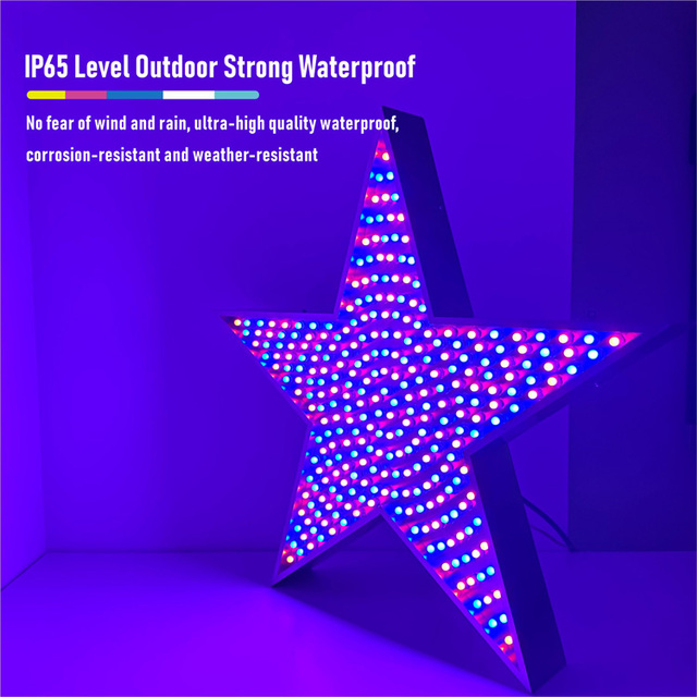 Modern Model Lamp Ip65 Stainless Steel Star Shape Panel Light 295 Pcs Led Panel Light