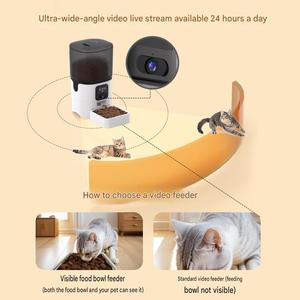 Distributeur automatique intelligent de nourriture pour chats et chiens, programmable avec caméra, de haute qualité, best-seller, vente en gros - Product Image 4