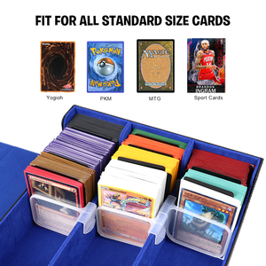 New Arrival Hot Bán PU tùy chỉnh boong Hộp 1800 + 3-Hàng Công suất Yugioh không thấm nước ma thuật trò chơi chủ thẻ logo bao bì in ấn - Product Image 2