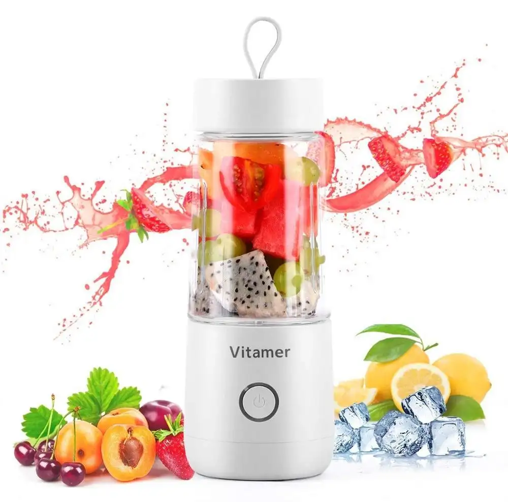 2021 hot 350 ml Vitamer food fruit usb portable blender juicer cup and hand nutri bottle