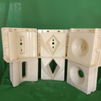 Moule à blocs de béton au design moderne Reazone, outil de moulage de briques creuses en plastique ABS pour ciment