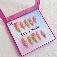 Ongles à presser Tacana 10 pièces Ombre Style Européen Fille Qualité Supérieure Vente en Gros Nouvelle Arrivée Offre Spéciale Personnalisé Couverture Complète