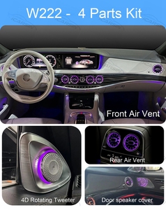 ไฟตกแต่งภายในรถยนต์ 64 สี พร้อมทวีตเตอร์แบบหมุน 4 มิติ สำหรับรถยนต์เมอร์เซเดส-เบนซ์ เอส-คลาส W222 S400 S450 S550 S560 S580 S63 - Product Image 3