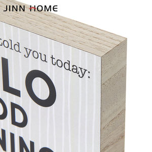 Jinn papan bingkai foto peringatan kustom rumah 8x10 inci MDF kerajinan kayu buatan tangan kata kayu plak kotak dekorasi dinding Si - Product Image 6