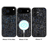 Casing Ponsel Mewah Serat Karbon OEM Denior untuk 17 Pro Max dengan Daya Hisap Magnetik, Anti Benturan, dan Lapisan UV Pelindung