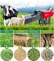 Hacheuse de fourrage pour bétail Agricultural Emperor 2,5 tonnes/h, coupe-silage, broyeur de paille, coupe-écailles, coupe-aliments pour animaux, automatique