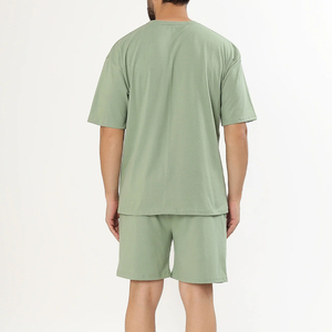 ชุดเสื้อยืดและกางเกงขาสั้นผ้าฝ้าย 100% เป็นมิตรกับสิ่งแวดล้อม แห้งเร็ว ระบายอากาศดี จากโรงงานโดยตรง - Product Image 4