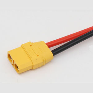 Cable conector XT90 de 2 posiciones con cable crimpado para paquete de baterías de dron y patinete eléctrico, conector macho amarillo - Product Image 4