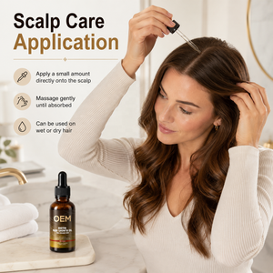 Aceite fortalecedor del cabello con biotina para el crecimiento del cabello y volumen, OEM Professional Boosting, sérum para el cuero cabelludo para hombres y mujeres con cabello fino. - Product Image 5