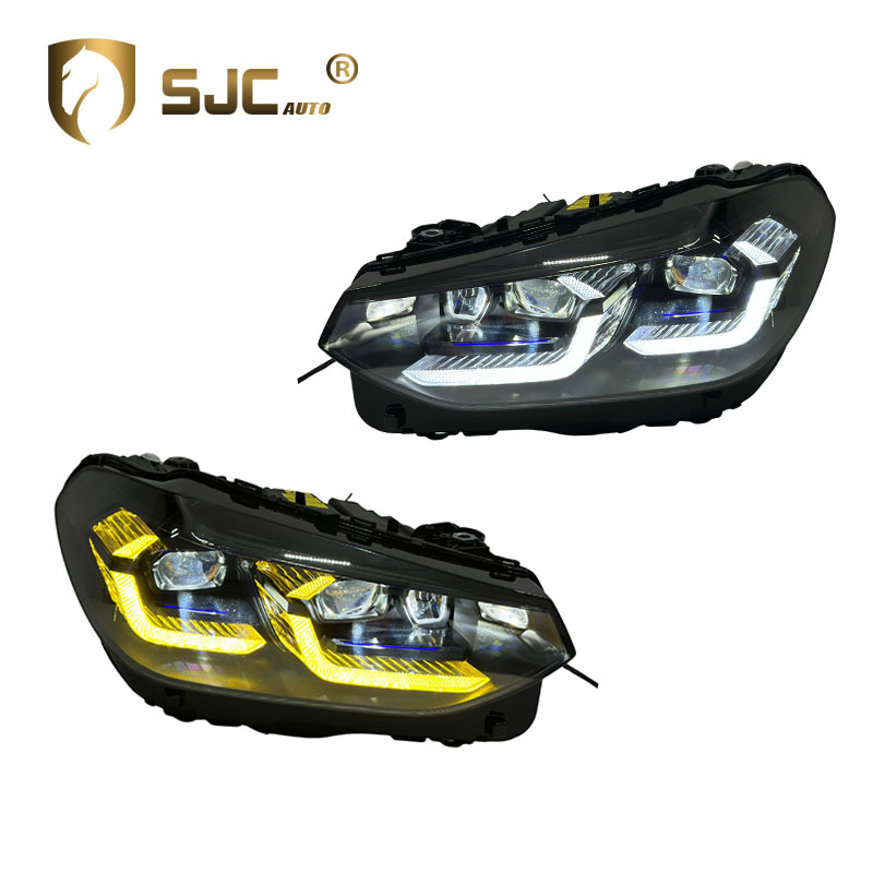 Sjc V2 Laser-Style Dual-Color LED Headlight Assembly For BMW X3 G08 2018-2021 LED DRL