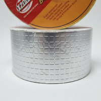 Ruban adhésif en caoutchouc butyle aluminium double face 5m à forte adhérence, résistant à l'eau pour l'étanchéité des fenêtres, bateaux et maisons