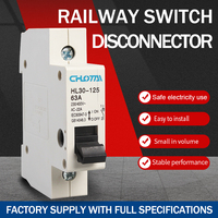 Interrupteur sectionneur LONGTAI HL30-125-63A-1P 4.5kA IP20 1P 63A 230/400V AC, certifié CE, qualité industrielle, montage sur rail DIN, en stock, OEM