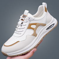 Nouvelles baskets décontractées pour hommes, tendance mode, légères, respirantes, antidérapantes, à lacets, avec amorti Evergreen et semelle épaisse, idéales pour l'été.