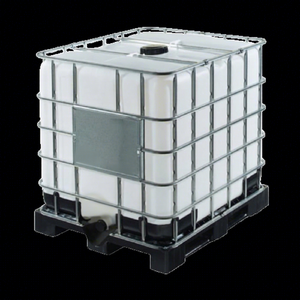 Réservoir IBC carré en plastique PE de qualité alimentaire avec cage en acier - Product Image 1