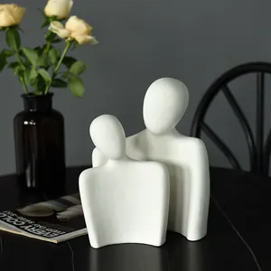 Регулируемая Фигурка декоративная скульптура домашний керамический минималистичный бюст Декор абстрактные подарки для влюбленных