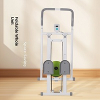 Steppeur multifonctionnel pour la maison, machine de fitness avec plateforme de torsion de la taille et 3 angles de pédale réglables (Plastique)