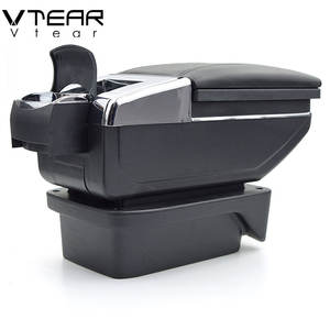 Vtear Pour <span class=keywords><strong>Toyota</strong></span> EZ accoudoir cuir magasin central de stockage boîte fil rouge voiture-style intérieur ABS accoudoir accessoires 2011-2016 - Product Image 5