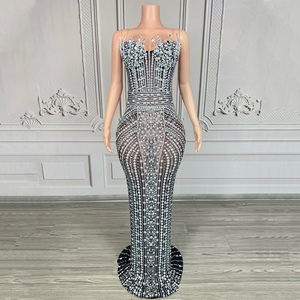 green emerald velvet dress Elegant Silver Nude Vanderbilt Gown