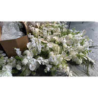 Rangkaian Bunga Hydrangea Sutra Buatan Realistis untuk Dekorasi Pelaminan & Latar Belakang Foto