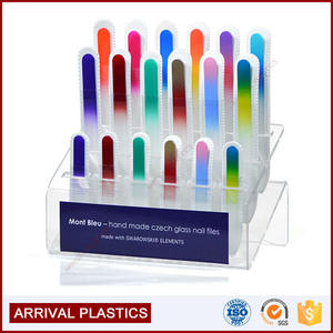 Bán Buôn Tùy Chỉnh 28 Khe Cắm Acrylic Bán Lẻ Truy Cập Nail Tập Tin Hiển Thị Chủ Giá Acrylic Hiển Thị Đứng - Product Image 6