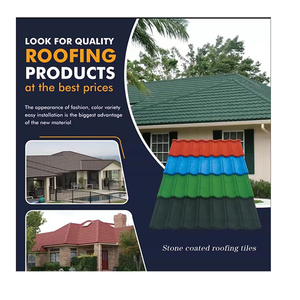 Tanzania House Project Mabati Royal Stone rivestito in metallo <span class=keywords><strong>coperture</strong></span> tegole durevoli tegole per copertura <span class=keywords><strong>tetti</strong></span> - Product Image 1