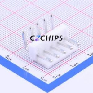 B5PS-VH(LF)(SN) Wire-to-Board Pin Header Bent Lead Through Hole,P=3.96mm Connector 1x5P 3.96mm Right Angle Insert VH - Product Image 1