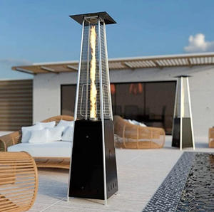 Calentador <span class=keywords><strong>de</strong></span> Patio <span class=keywords><strong>de</strong></span> <span class=keywords><strong>Gas</strong></span> Negro Pirámide Flame <span class=keywords><strong>de</strong></span> 13KW, Diseño Contemporáneo con Pulverización <span class=keywords><strong>de</strong></span> Hierro y Plástico, para Villas, Casas <span class=keywords><strong>de</strong></span> Huéspedes, <span class=keywords><strong>Chimenea</strong></span> Privada - Product Image 3