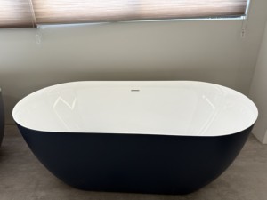 <span class=keywords><strong>Baignoire</strong></span> autoportante personnalisable de haute qualité <span class=keywords><strong>pour</strong></span> adultes, certifiée CE, en surface solide durable, design ovale <span class=keywords><strong>pour</strong></span> salle de bain, sur mesure - Product Image 4