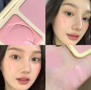 定制标志素食化妆私人标签脸颊色调2合1粉末面霜腮红调色板防水轮廓面霜腮红二重奏 - Product Image 6