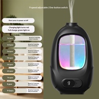 Diffuseur d'huiles essentielles ultrasonique pour la maison, 9 niveaux de brume, diffuseur d'arômes sans eau, 60 ml, diffuseur d'huiles essentielles sans eau