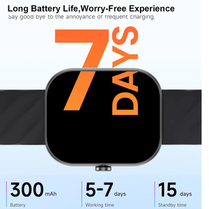 Montre connectée Dafit 2.01 pouces TFT, tracker d'activité physique, plus de 100 modes sportifs, répondre aux appels, fréquence cardiaque, pression artérielle, D02, surveillance de la santé <span class=keywords><strong>24h</strong></span>/24 - Product Image 6