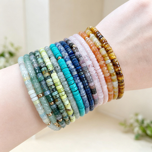Personalized Natural <b>Stone</b> <b>Bracelet</b> for Healing Anxiety, Yoda Meditation <b>Gem</b> Charm Crystal Beaded <b>Bracelet</b>, Gift for Women - Product Image 5