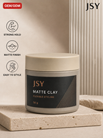 Cire coiffante mate forte tenue 56g pour hommes – Fini mat, coiffage flexible, facile à utiliser – Marque privée OEM ODM – Pommade capillaire