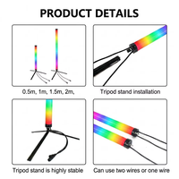 Tube LED RGB Pixel 360 Glow IP65 SPI DMX512 programmable, cinétique, adressable individuellement, installation d'éclairage de scène 3D