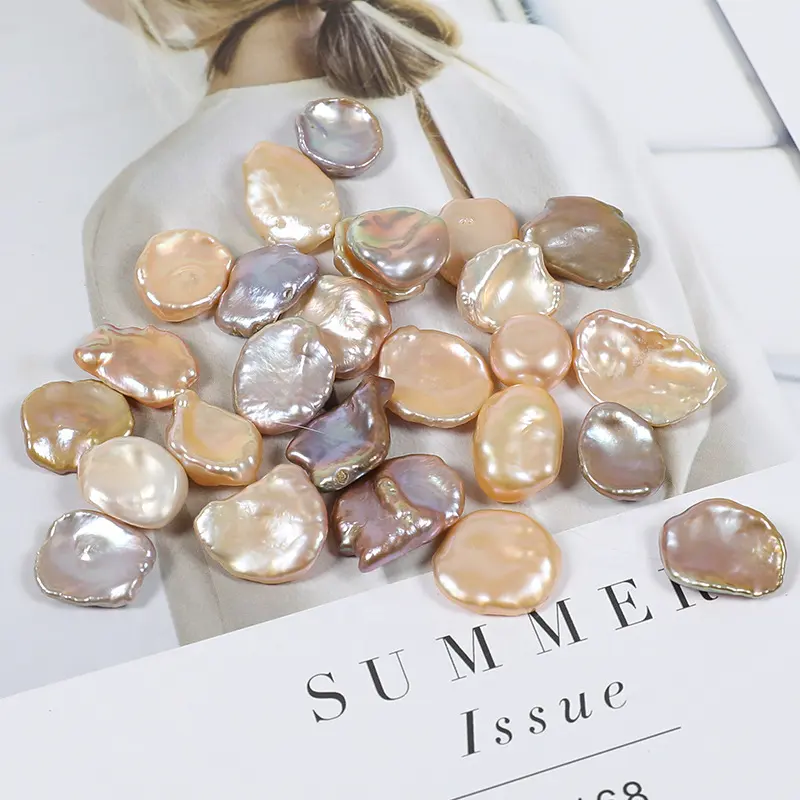 Perles kess hi en eau douce, 6, 8, 10, 14mm, pièces, irrégulières et percées, sans trou, différentes tailles, vente en gros