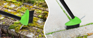 Brosse de nettoyage en fil d'acier pour joints et fissures de terrasse, usage extérieur, manche long, conception 2-en-1 - Product Image 4
