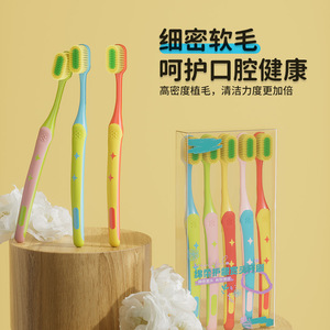 Meike Macaron Adult <b>Toothbrush</b> Wide <b>Head</b> Soft Bristle High Density Manual Household Use - Product Image 2