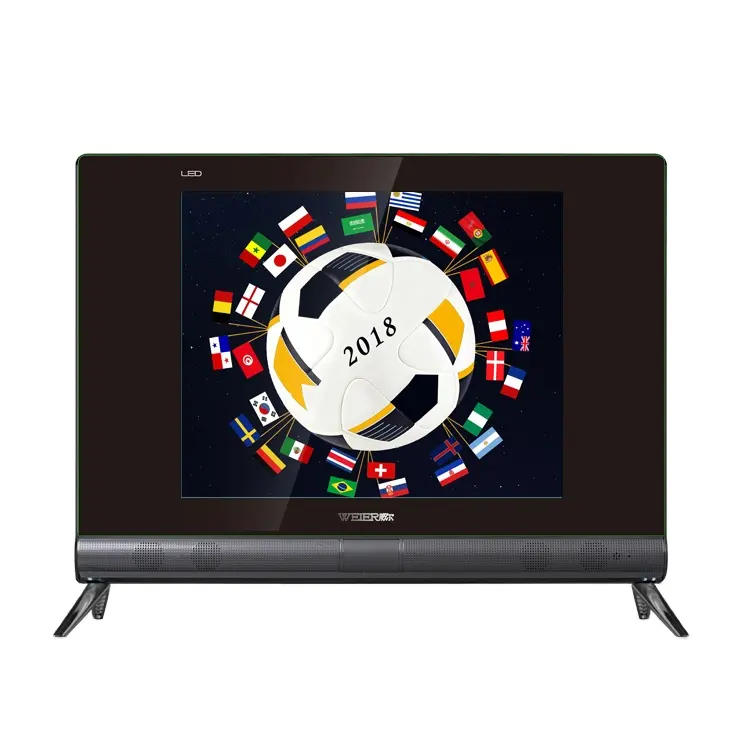 Weier TV Pintar HD 1080P, TV LCD Titik Hitam 19 Inci dengan Fungsi 3D