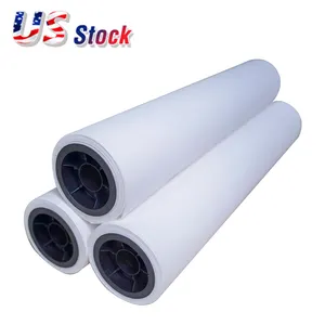 Wholesale 52gsm 64in x 3280ft Dye Sublimation Paper Roll for Heat Press Transfer Printing 3in Core for T-shirt Printing US Stock