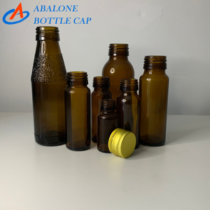 Bottiglia in Vetro Ambrato all'Ingrosso da 20ml 30ml 50ml 100ml per Liquidi Orali e Sciroppi con Tappo in Alluminio Antimanomissione - Product Image 1