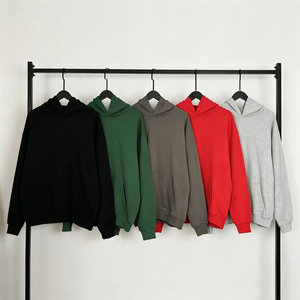 Sweat-shirt à capuche en coton épais imprimé floral pour homme, coupe ample, grande taille, streetwear, pull d'hiver anti-boulochage - Product Image 5