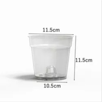 Pots de pépinière de semis d'orchidées en plastique transparent pour pots de fleurs et jardinières
