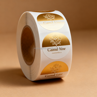 Autocollants adhésifs imperméables en feuille d'or 24 carats, sensibles à la chaleur, pour l'impression sur bougies, cadeaux et applications artisanales