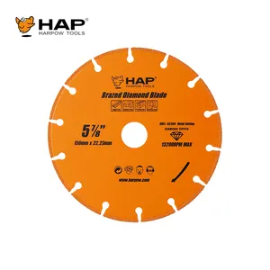 Harpow 150mm Diamante Circular Segmentada Lâmina Vácuo Soldada Diamante Saw Blade