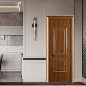 Puertas interiores modernas de WPC, impermeables, resistentes al fuego, para dormitorio, <span class=keywords><strong>precio</strong></span> al por mayor. - Product Image 5