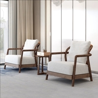 Bester Verkauf Nordic Leisure Chair Moderner Stuhl Einfacher Single Lounge Chair Freizeit Sofa Stuhl Holz Wohnzimmer Outdoor