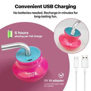 Juguete Eléctrico Automático para Gatos, con Puntero Láser de Plástico, Simulación Realista, Antideslizante, con Protección Anticolisión - Product Image 3