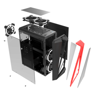 Các Bộ Phận Bằng Kính RGB Với Số Lượng Lớn Nhãn Hiệu Tùy Chỉnh Đầy Màu Sắc Dành Cho Game Thủ Vỏ Máy Tính Chơi Game LED ATX Bán Chạy Nhất - Product Image 6